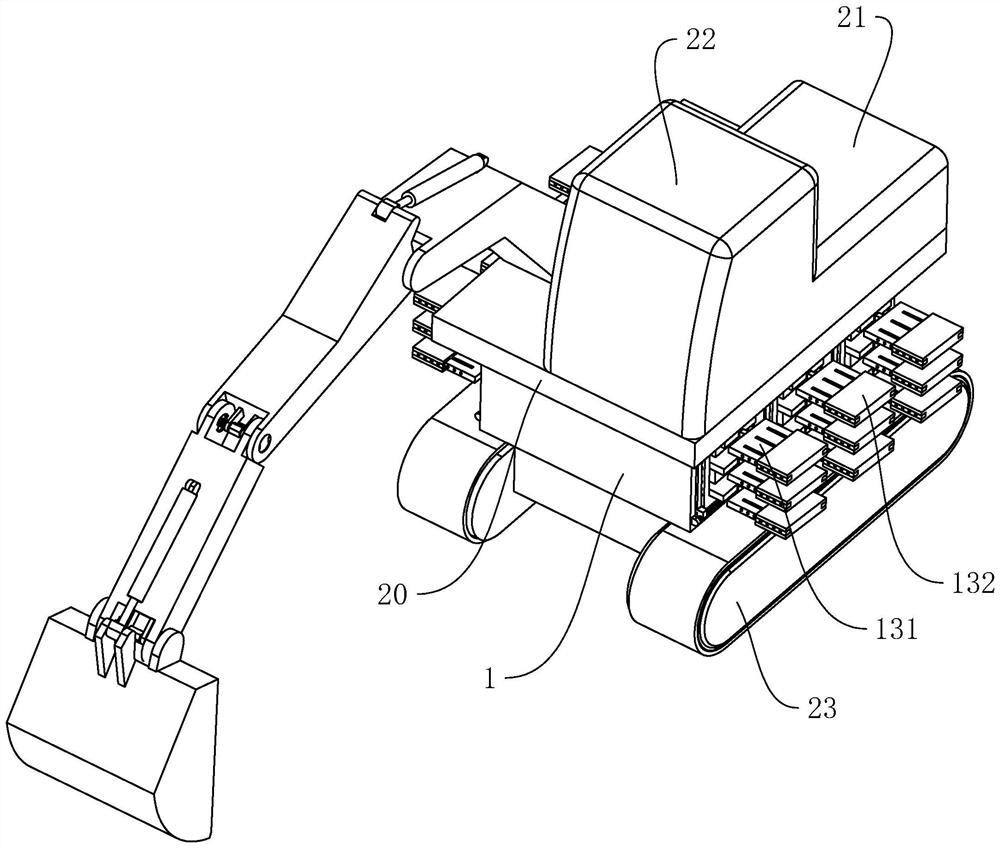 A heat dissipation structure and excavator