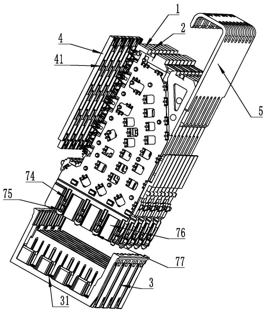 Terminal contact structure and connector