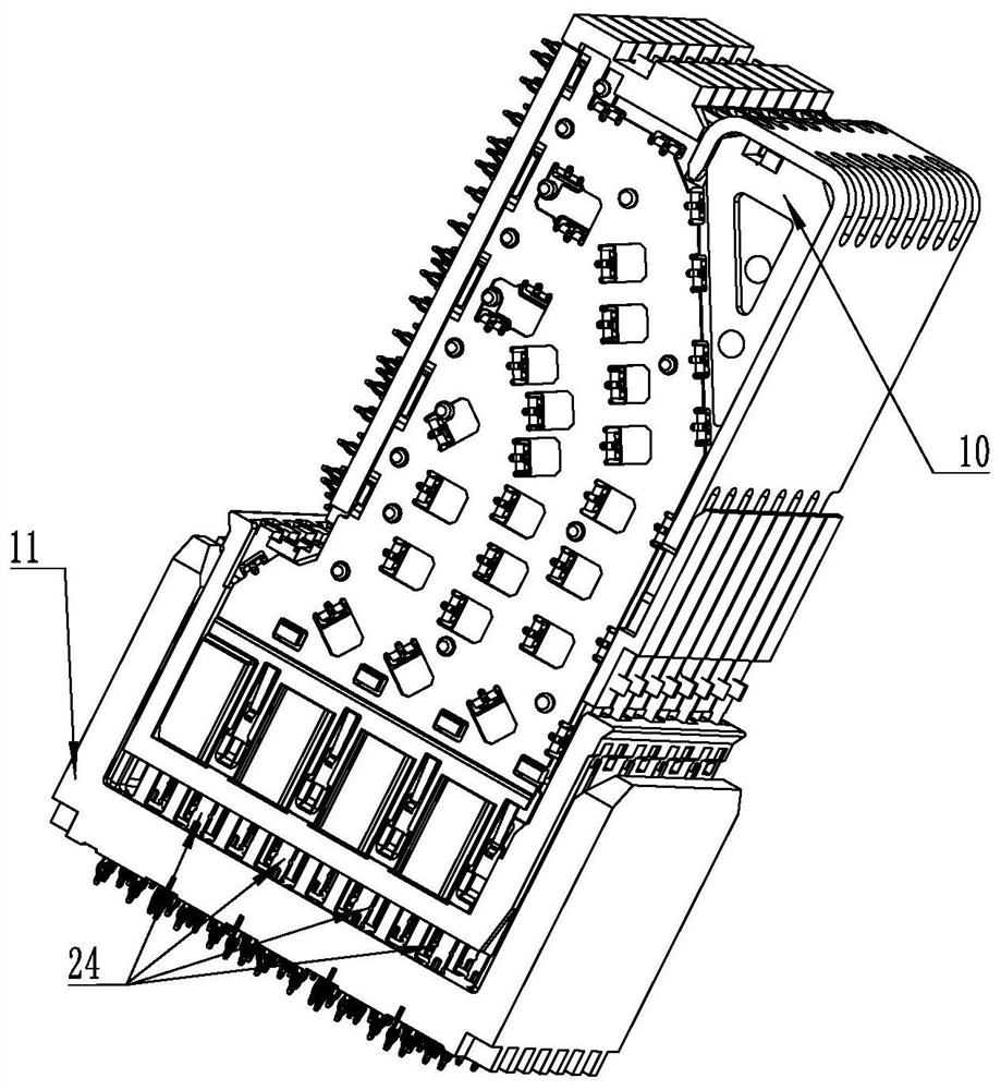 Terminal contact structure and connector