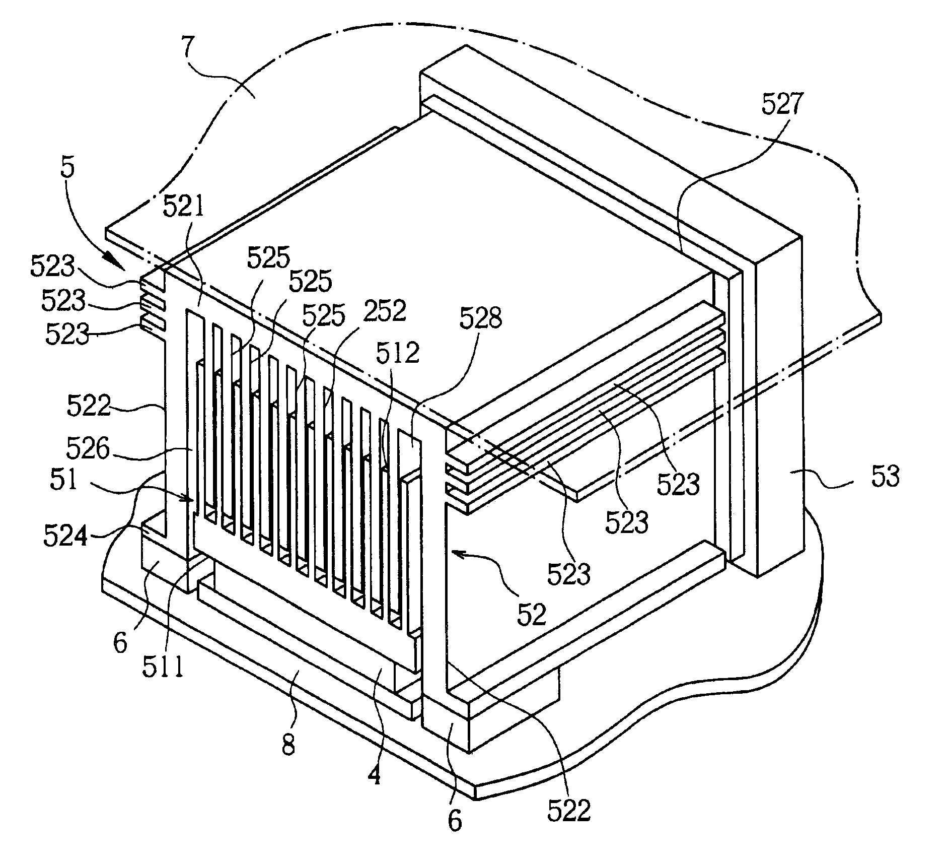 Integrated heat-dissipating module