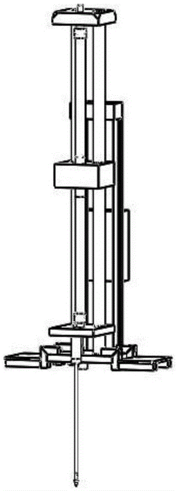 Portable soil measuring test device