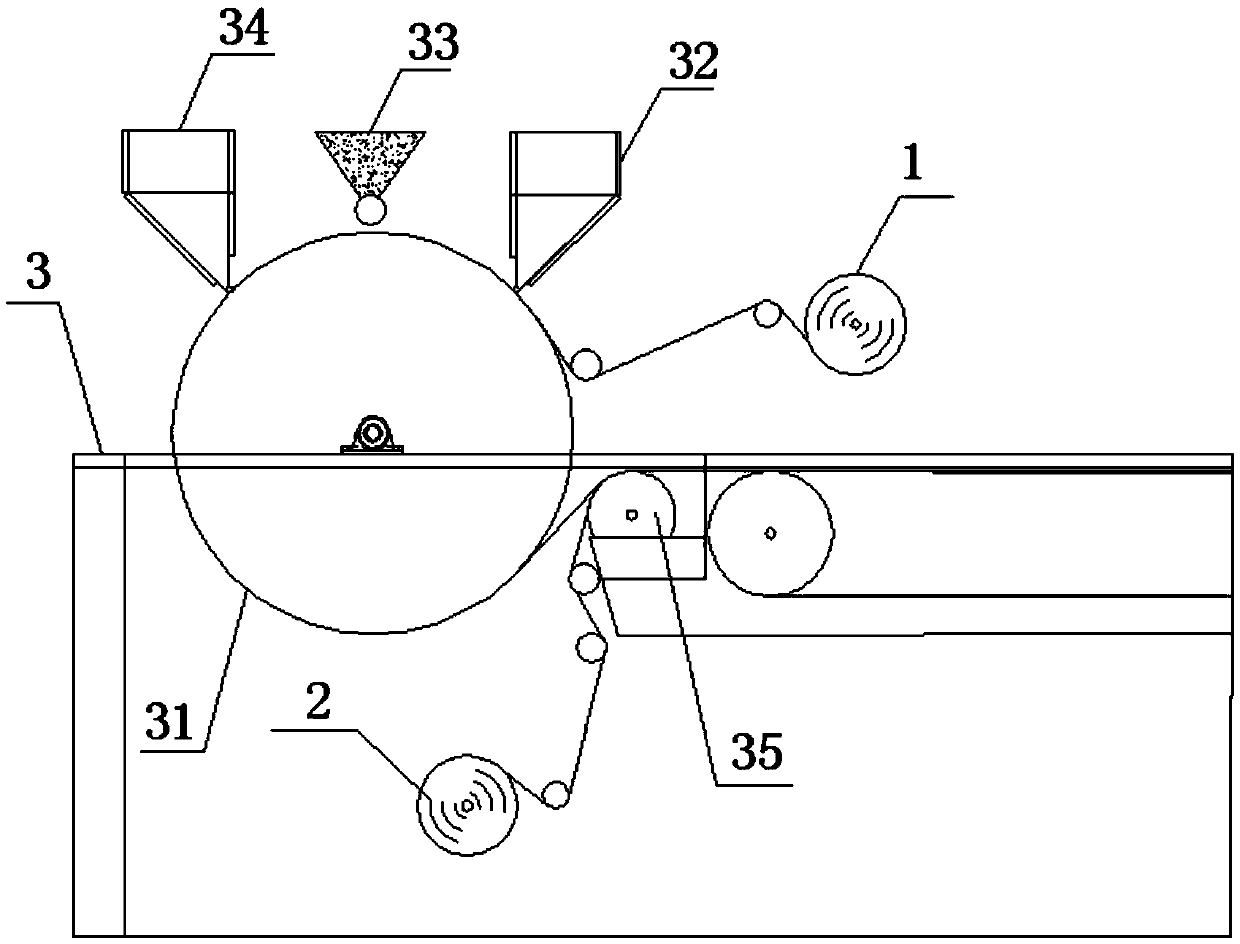 Waterproof coating production device