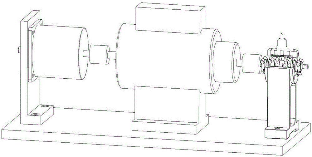 Comprehensive performance testing device for rolling ball bearing