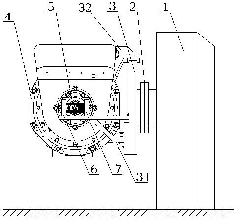 Method and device for measuring radial clearance of motor bearing assembly