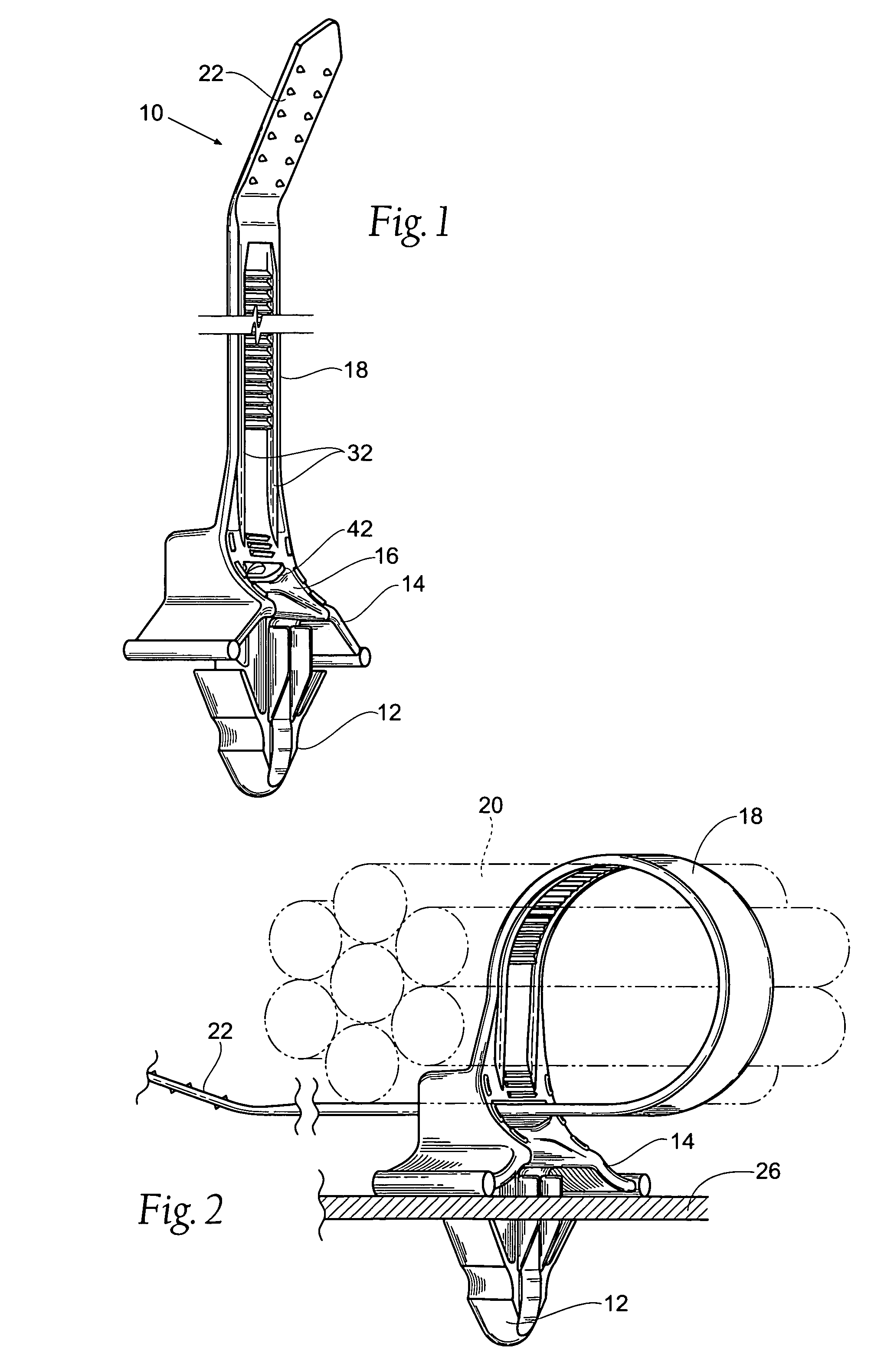 Harness clamp tie