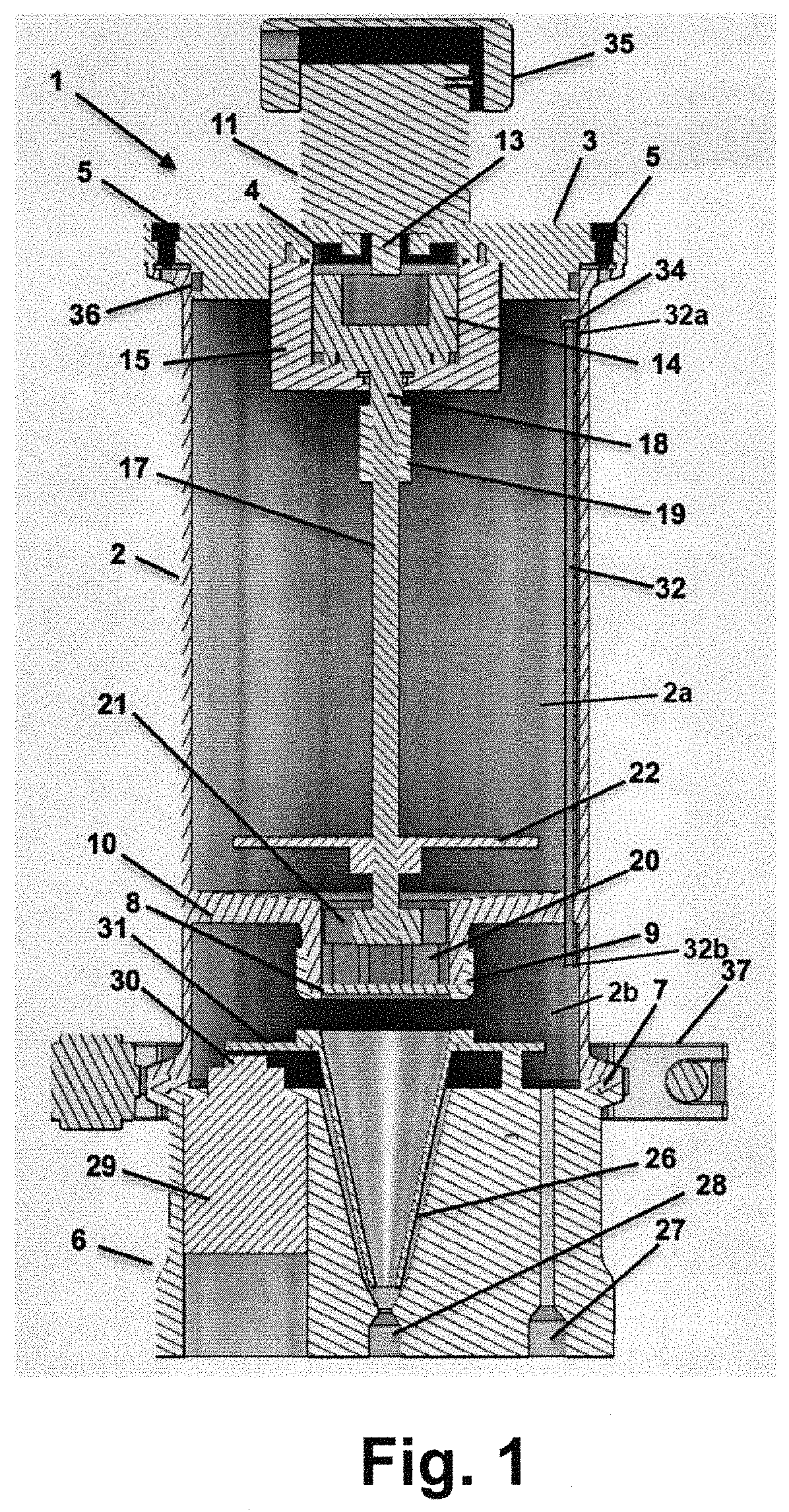 Brush-sieve powder fluidizing apparatus for nano-size and ultra fine powders