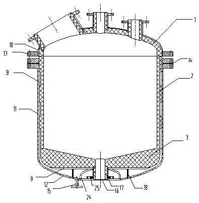 Graphite reaction kettle