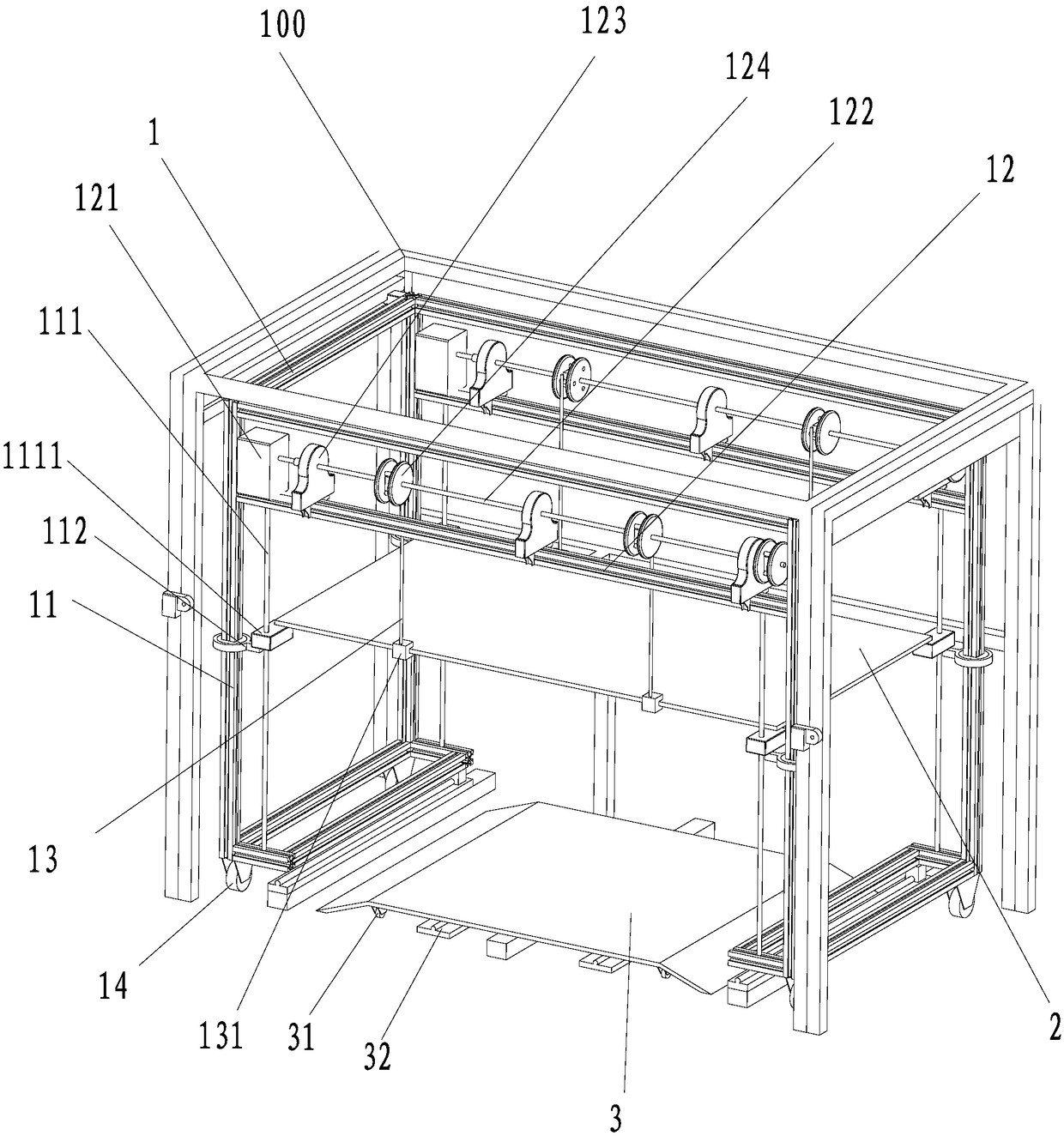 Nested avoidance-free small parking device