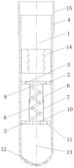 Casing automatic grouting device for well cementing