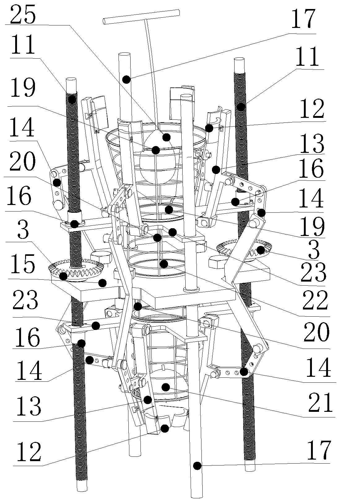 Encircling swallowing type navel orange picking actuator