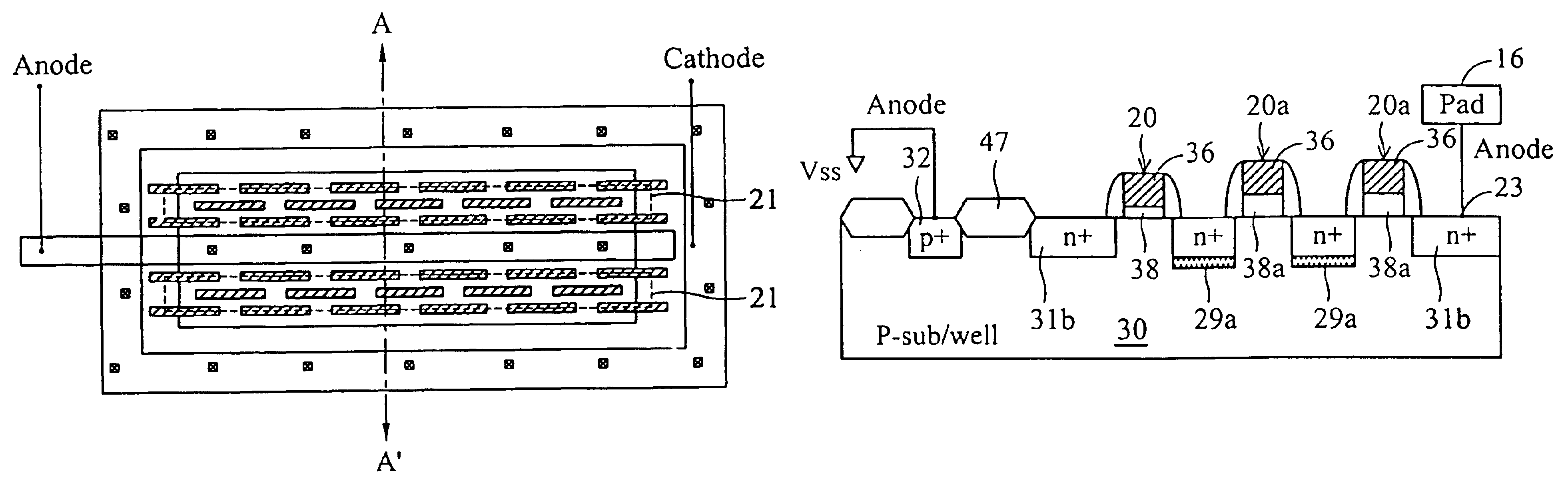 ESD protection devices and methods to reduce trigger voltage