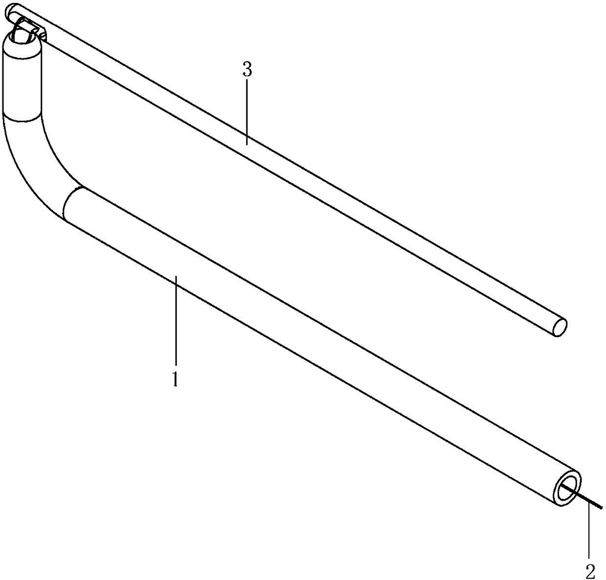 Guide steel wire for hybrid therapy of muscular ventricular septal defect and positioning and conveying device of guide steel wire