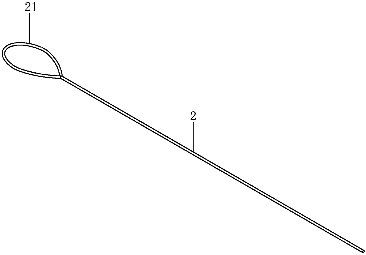 Guide steel wire for hybrid therapy of muscular ventricular septal defect and positioning and conveying device of guide steel wire