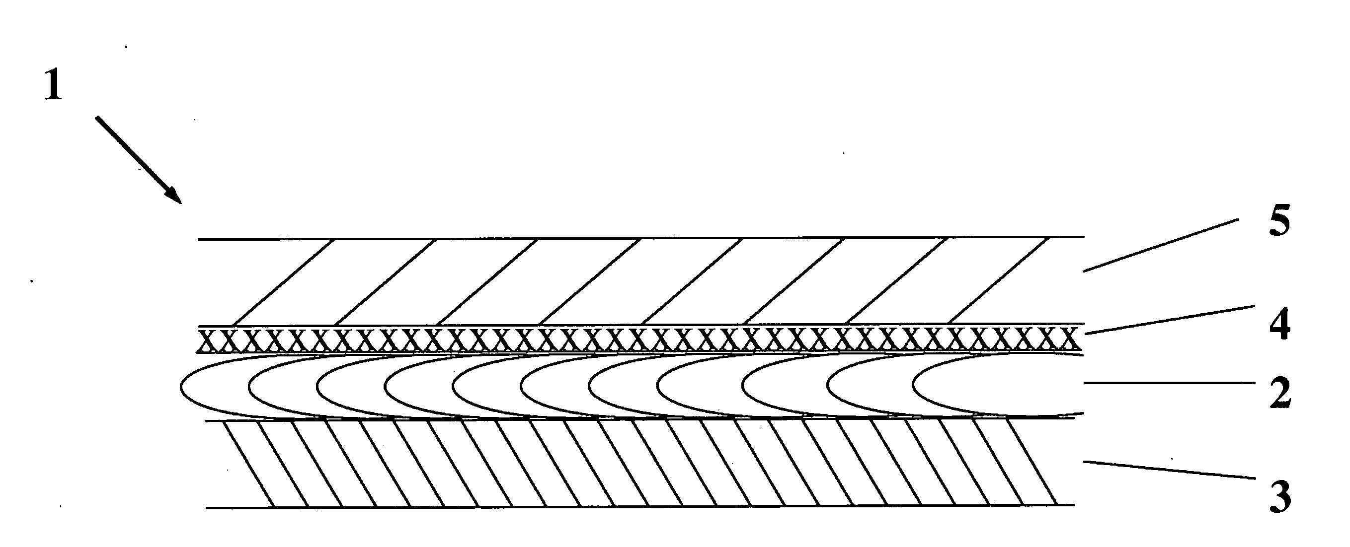 Multilayer material web, especially for safety suits