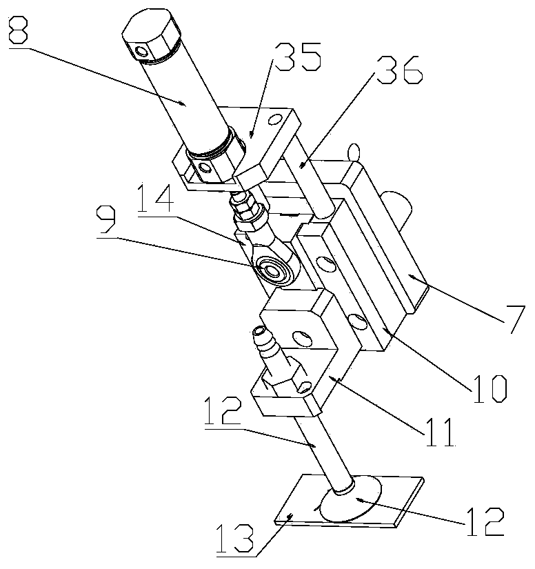 Freezing device of optical material laminating machine