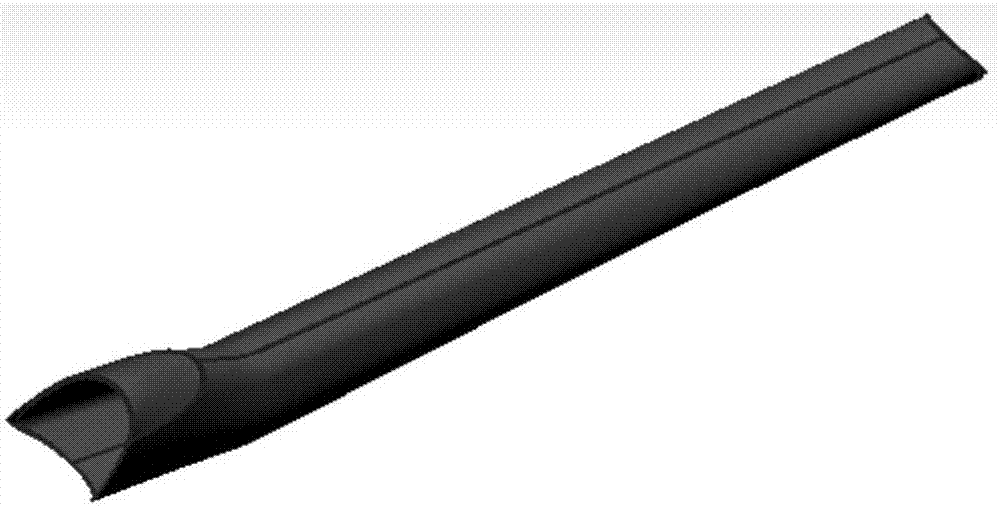 Forming method and application of a thin-walled titanium alloy pipe with complex variable cross-section