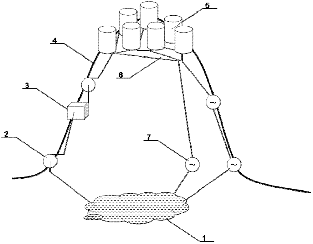 Upper liquid accumulation system for liquid gravitational potential energy storage power station