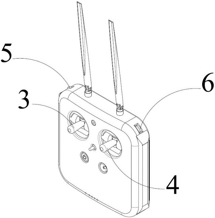 Flight device control system, control method and aerial photographing UAV (Unmanned Aerial Vehicle)