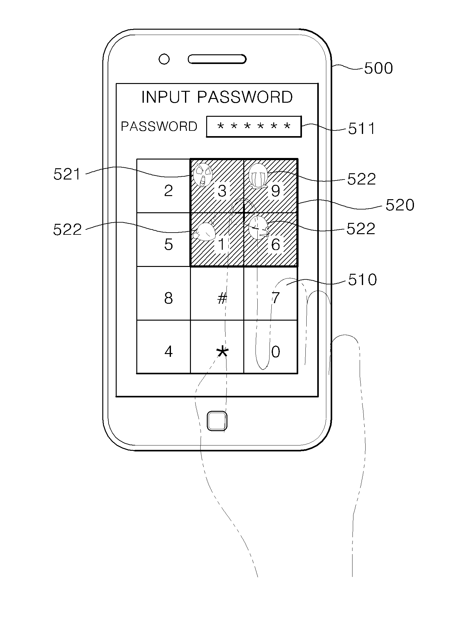 Method and apparatus for authenticating password of user terminal