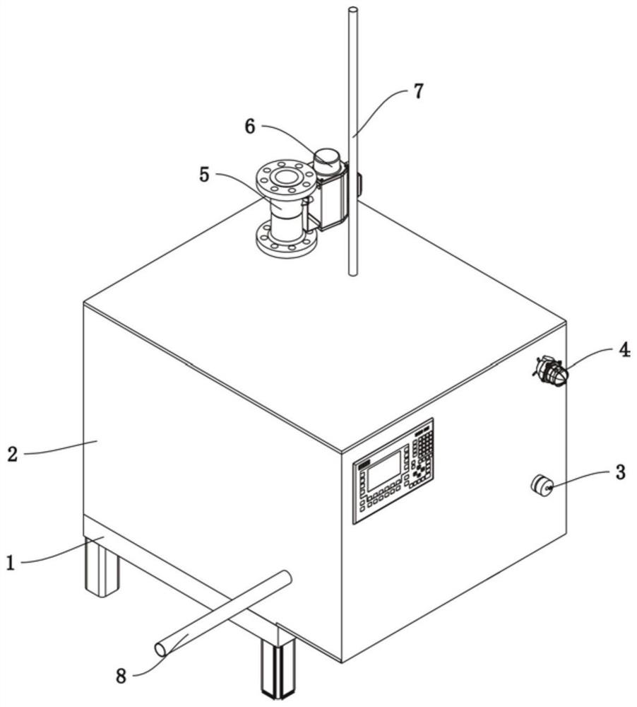 Early-warning and alarm device for measuring bleeding of puerpera delivery in gynaecology and obstetrics