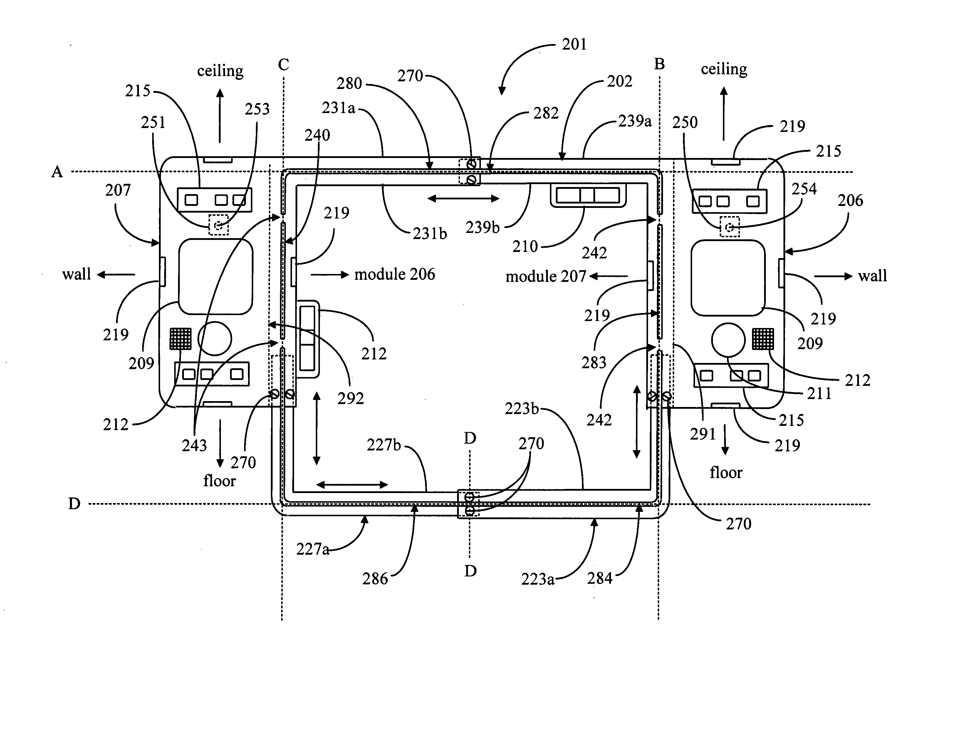 Template system for locating and cutting wall or ceiling openings