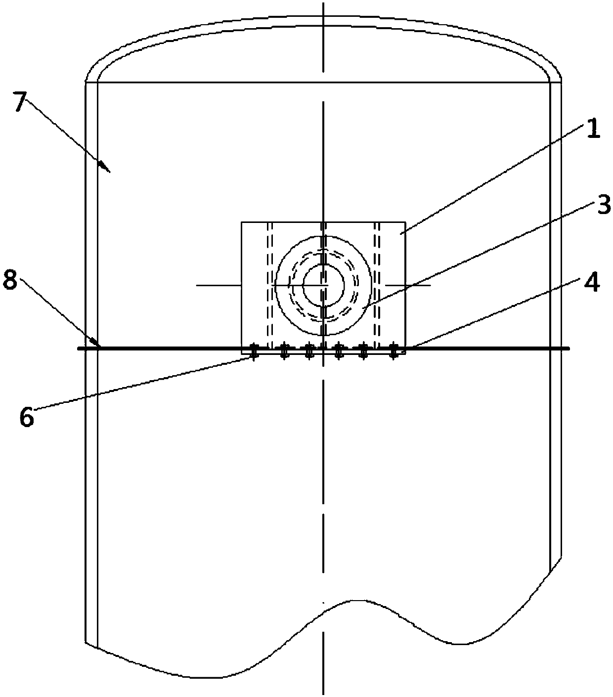 Reusable mounted main hoisting device