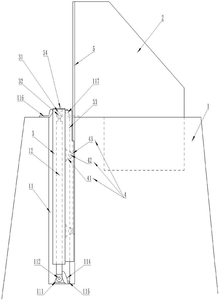 Sinking vertical lifting gate