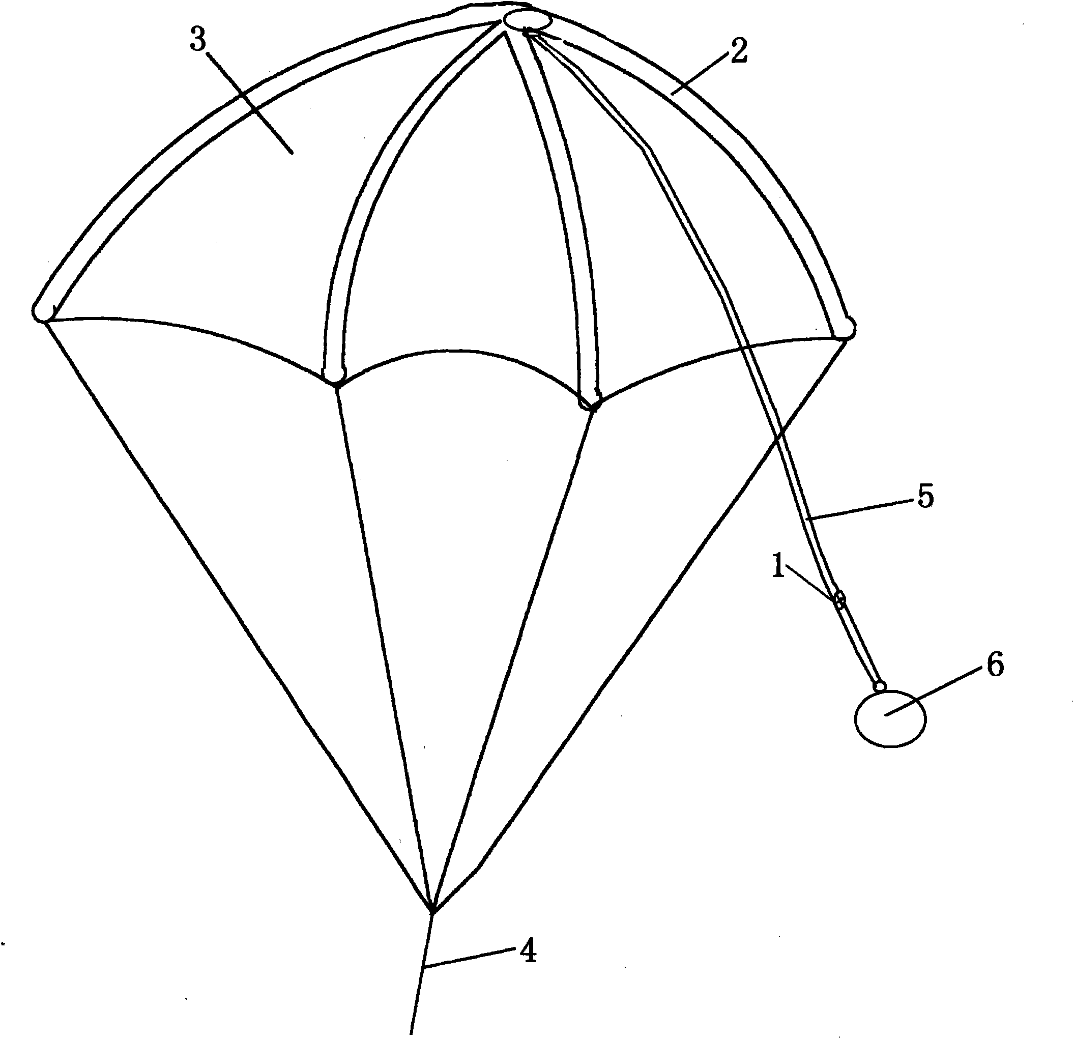 Low altitude lifesaving parachute