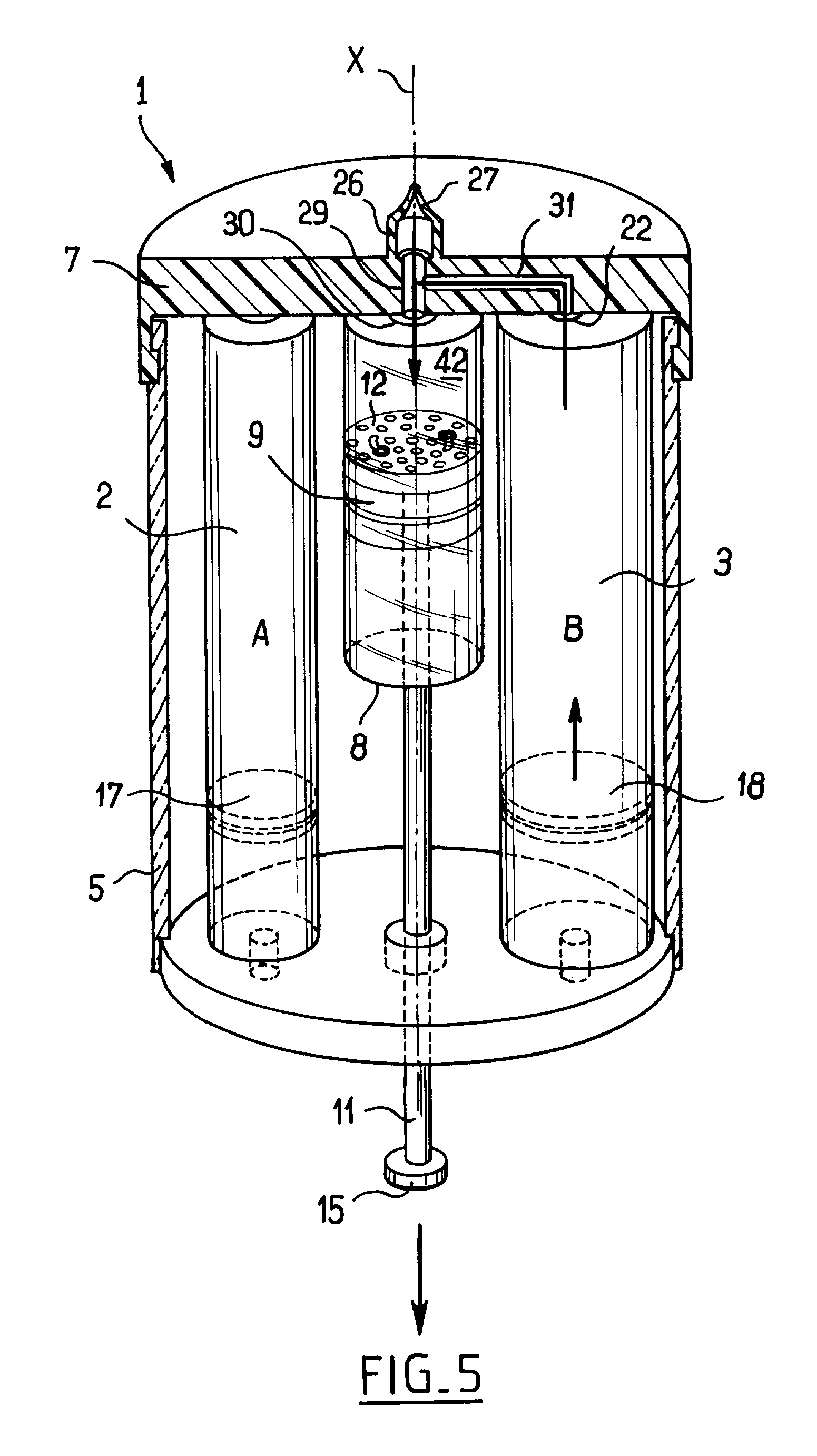 Portable dispenser for packaging and dispensing colored cosmetics