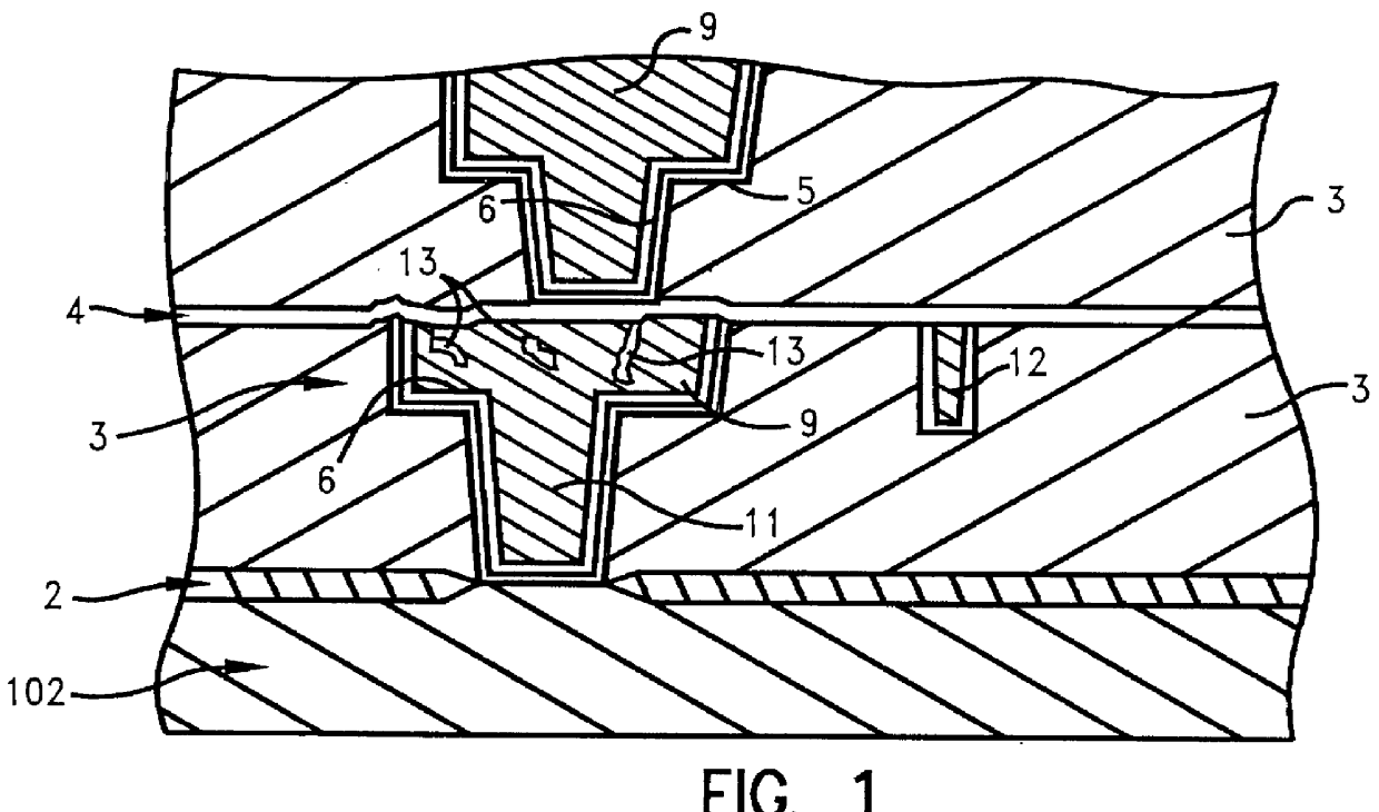 Sub-quarter-micron copper interconnections with improved electromigration resistance and reduced defect sensitivity