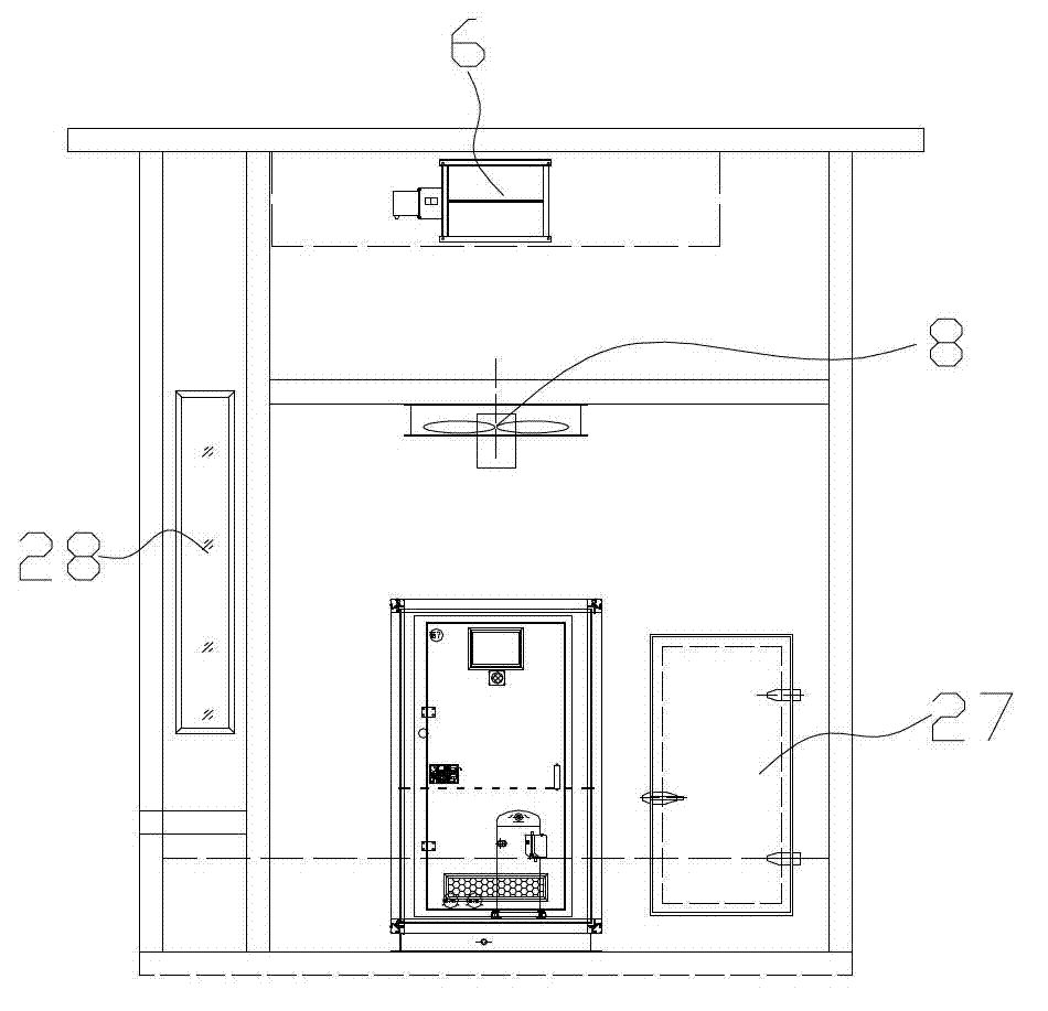 Dehumidifying heat pump unit and tobacco-dehumidifying heat pump baking device