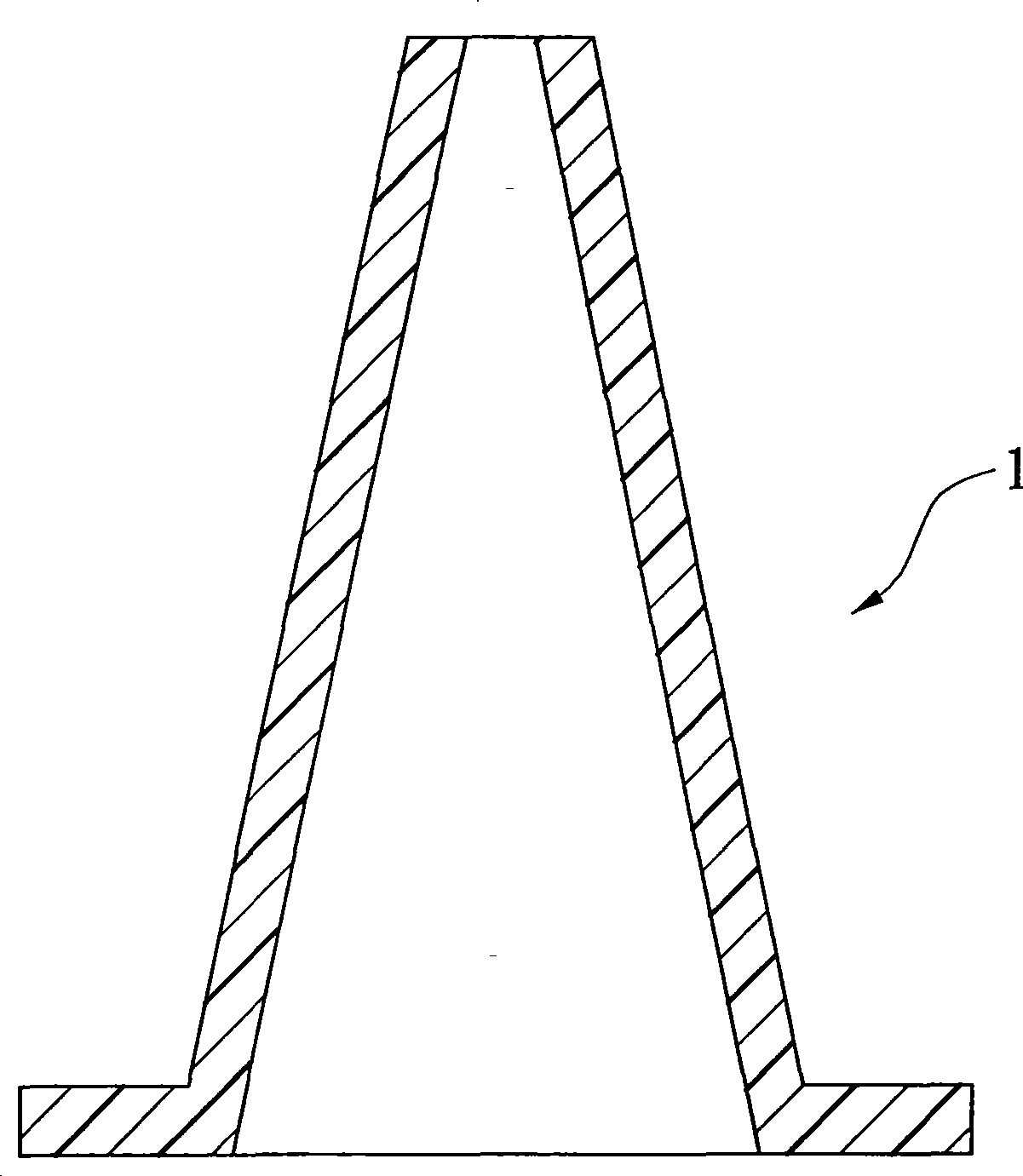 Method for producing safe cone using recycled material