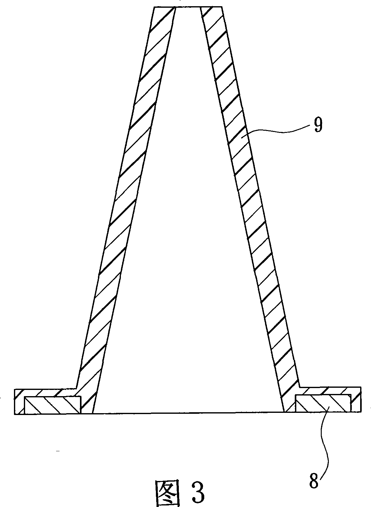 Method for producing safe cone using recycled material