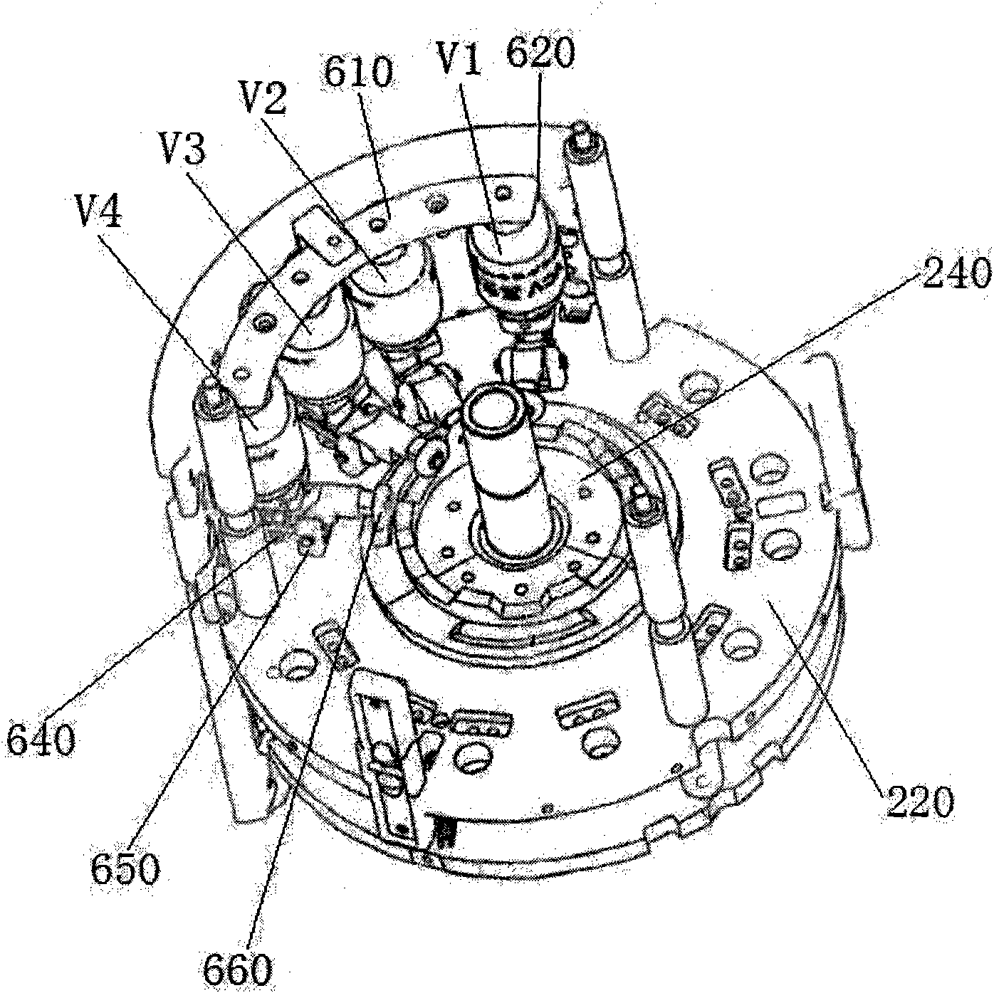 Vacuum tube group for replacing copper-tungsten contact group of on-load tap changer