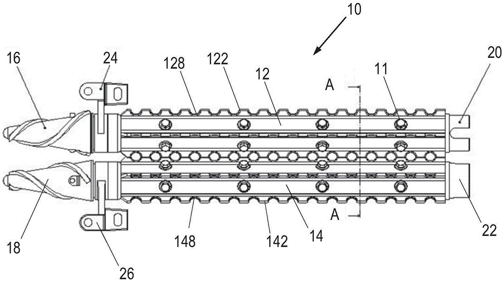 Combined-type stem-pulling roller used in corn harvester, and corn harvester