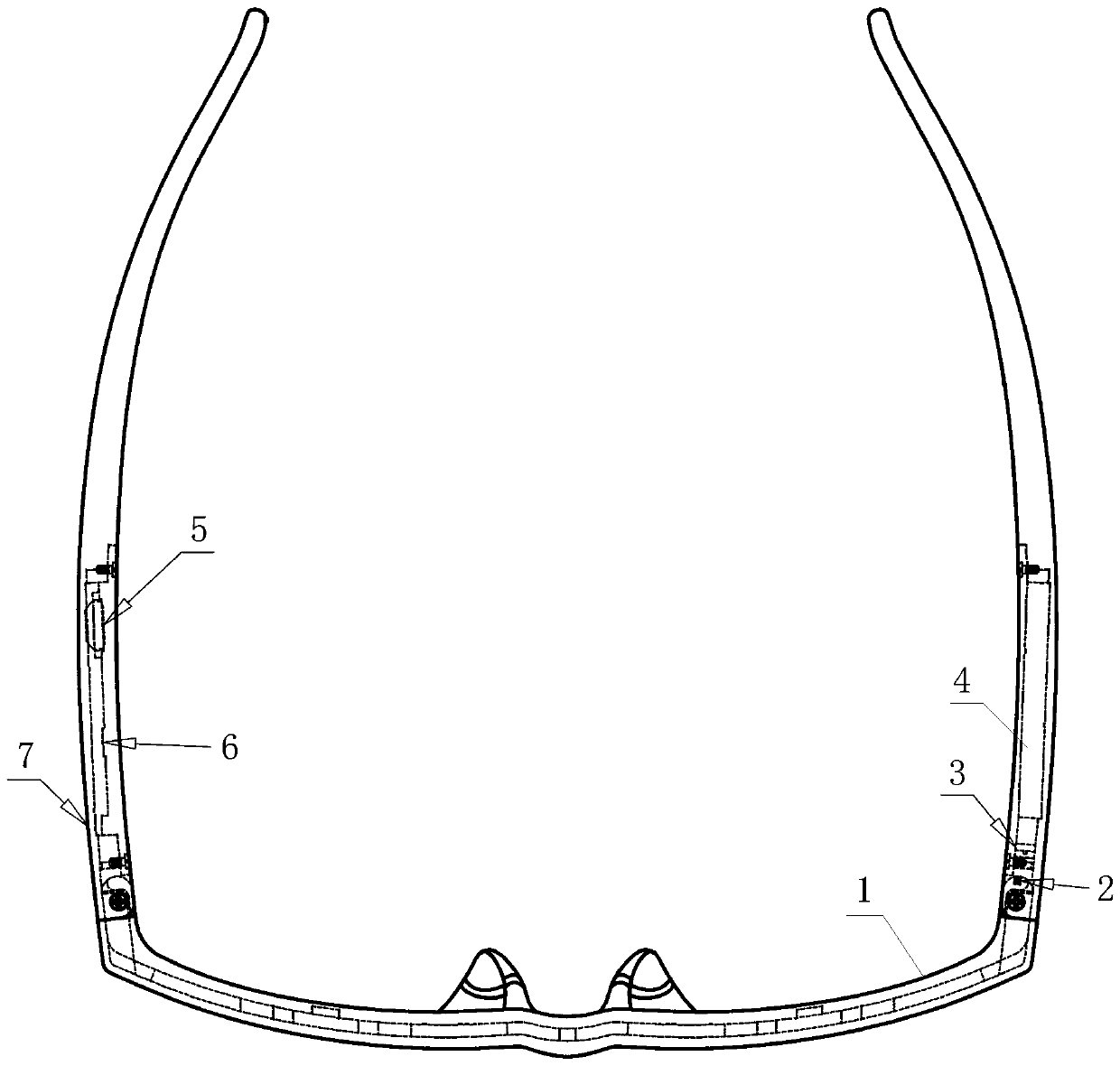 Intelligent color-changeable sunglasses capable of switching mode and sunglasses intelligent discoloration method