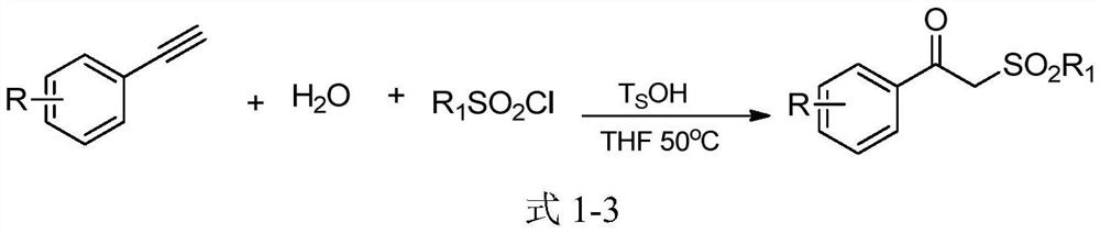 A kind of β-carbonyl sulfone derivative and its preparation method and application