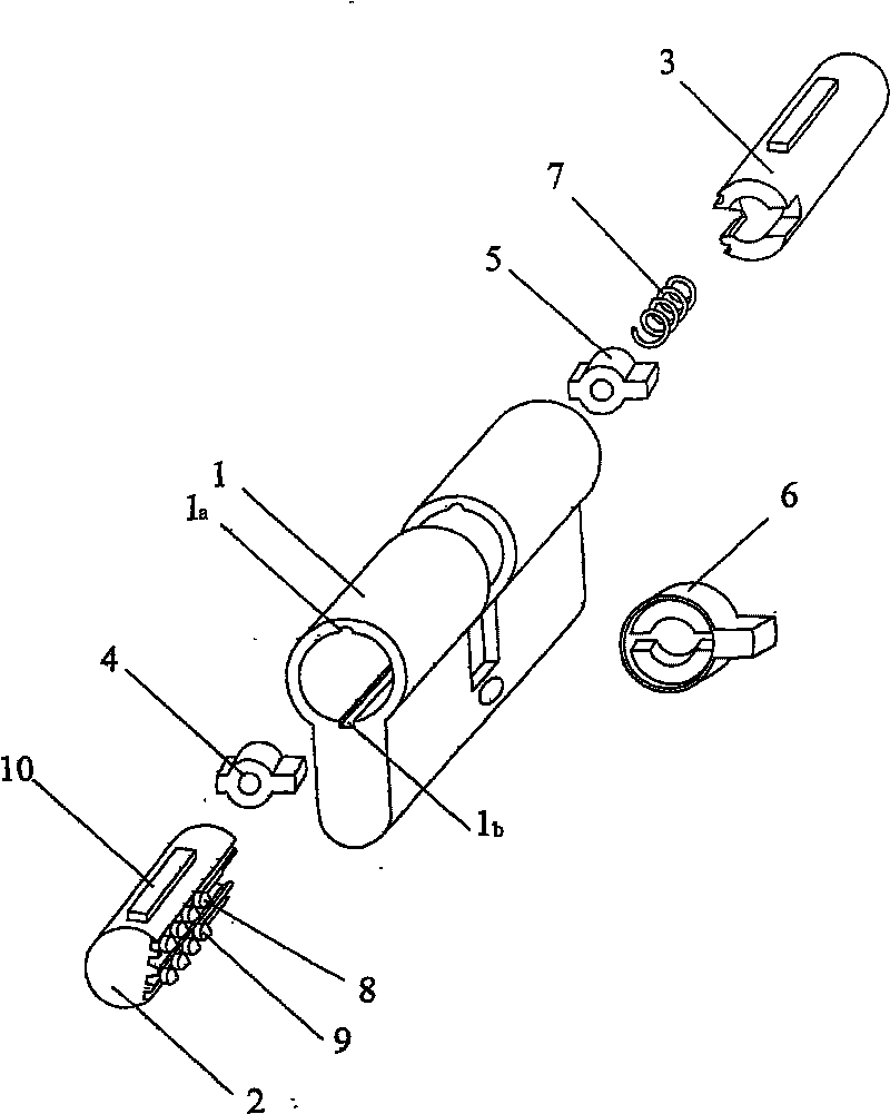 Mortise lock and key thereof