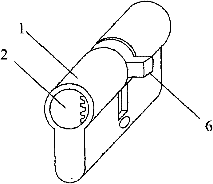 Mortise lock and key thereof