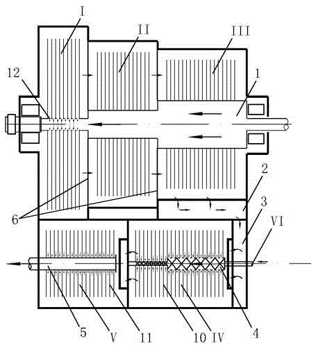 Disc multi-stage composite biological purification integrated process