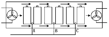 Heat radiation management method of battery pack