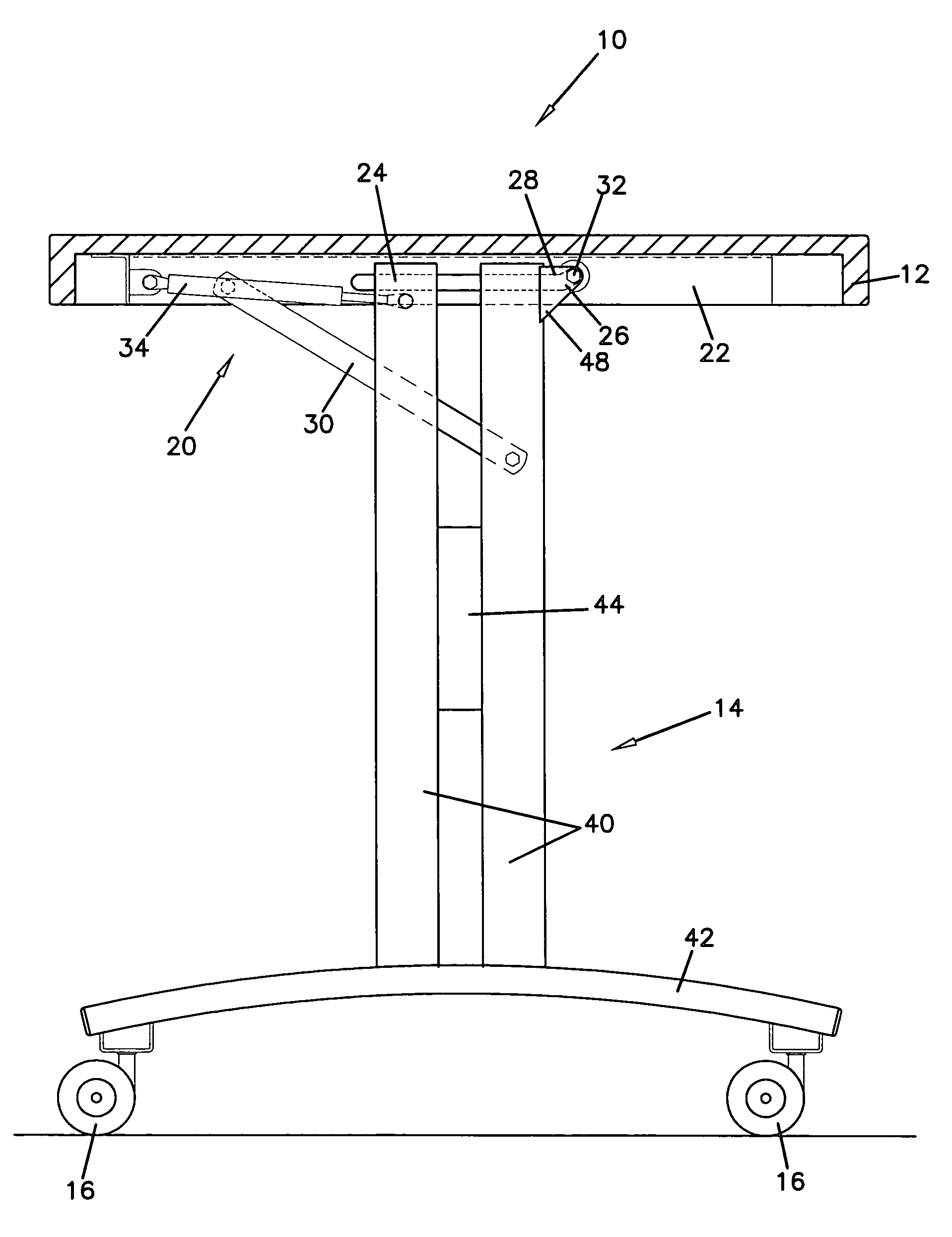 Folding table