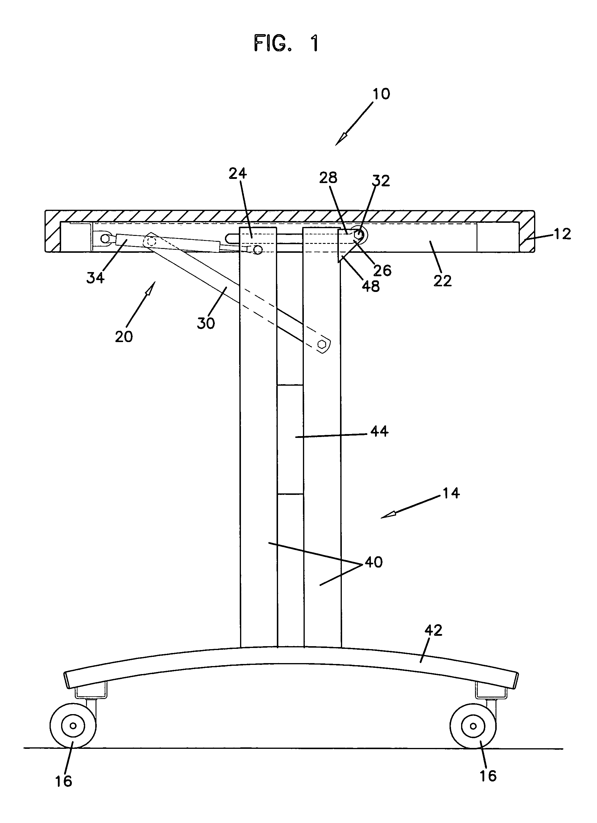 Folding table