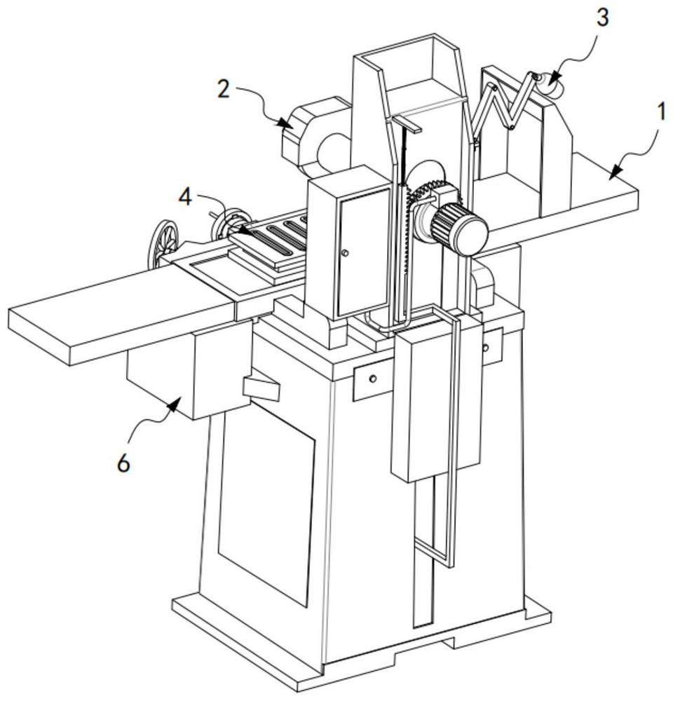 Cooling liquid treatment process for four-shaft grinding machine for machining of milling cutter