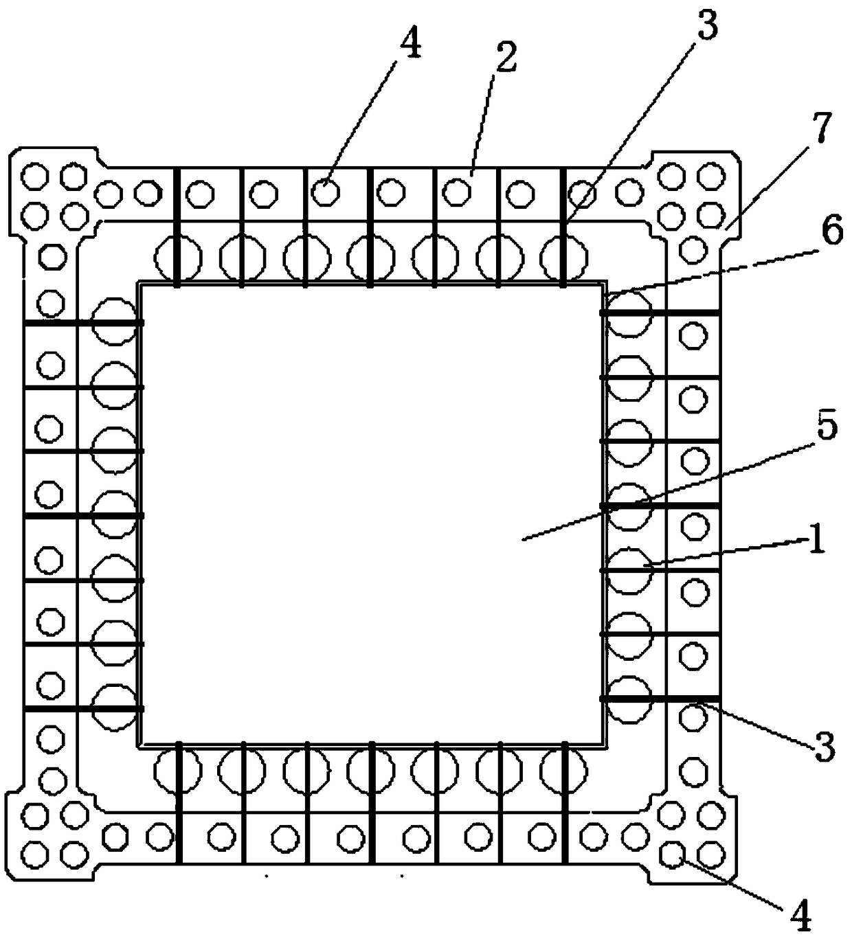 Construction method of piled anchor and liquid nitrogen frozen earth wall combined support system