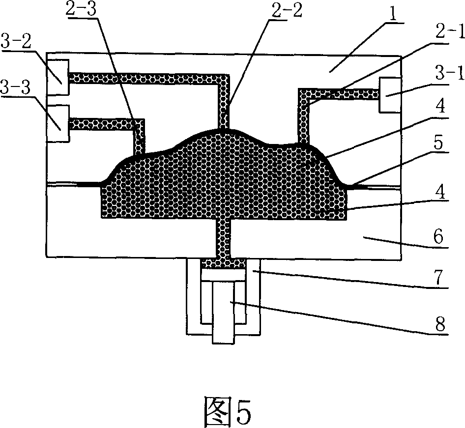 Viscous medium bidirection press cold shaping method of titanium and titanium alloy plate material parts