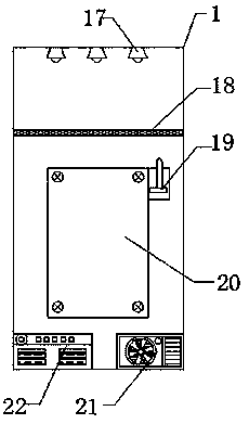 Novel electric power cabinet with energy-saving lamp