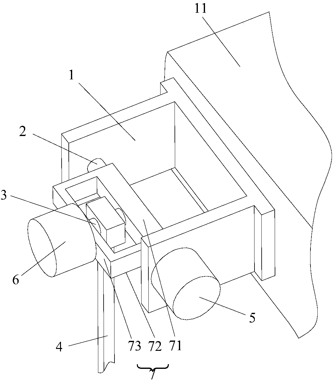 Swing angle measurement apparatus and hoisting machine