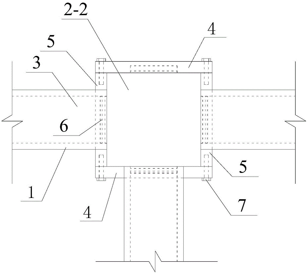 Building anti-continuous collapse reinforcement system and method based on frp fabric