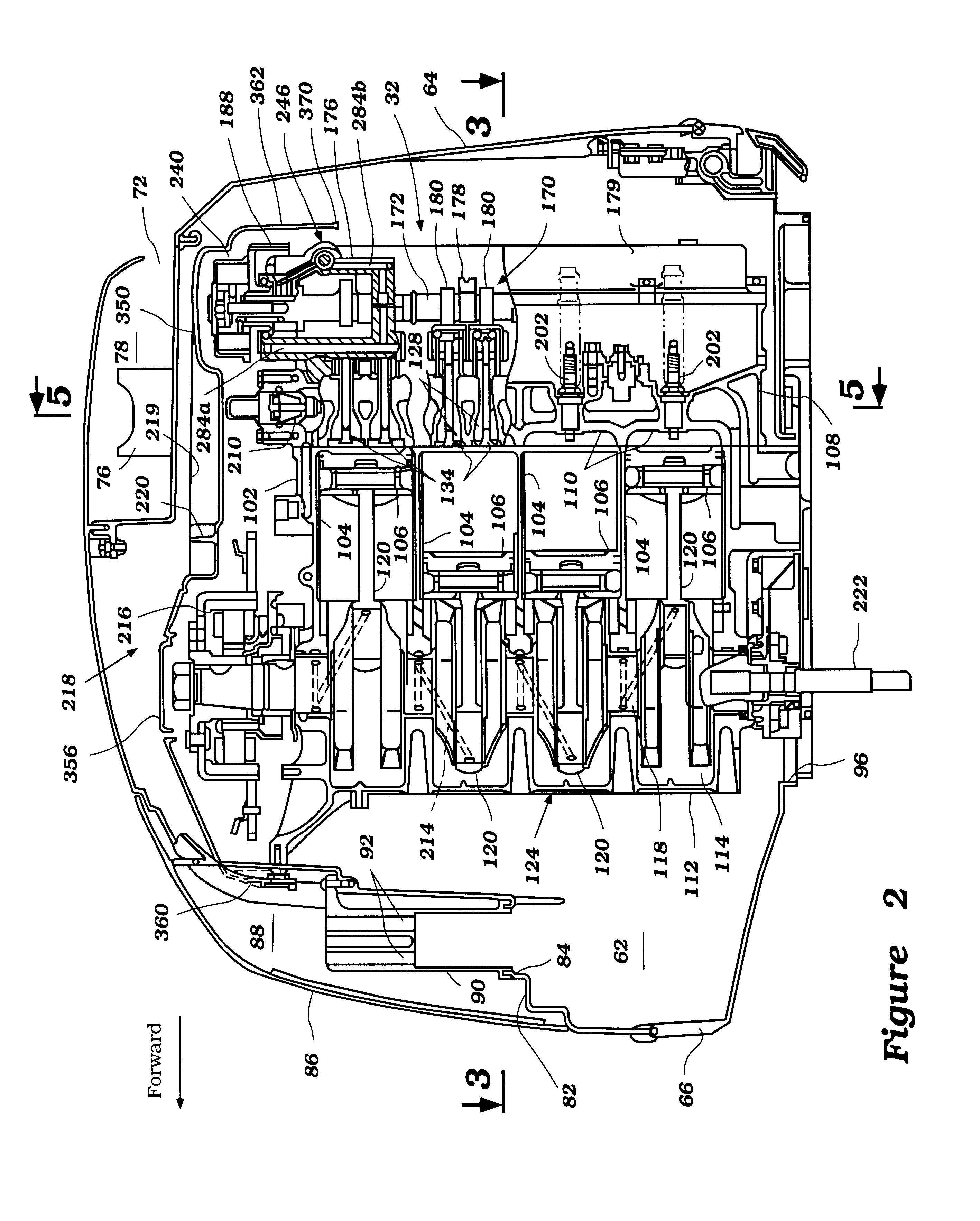 Cowling arrangement for outboard motor